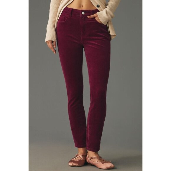 Pilcro Skinny Corduroy High-Rise Jeans in Wine Size 20W - Picture 4 of 9